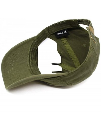 Baseball Caps Budtender Dad Hat Cotton Baseball Cap Polo Style Low Profile - Cotton Army Green - CG18SH966WY $12.83