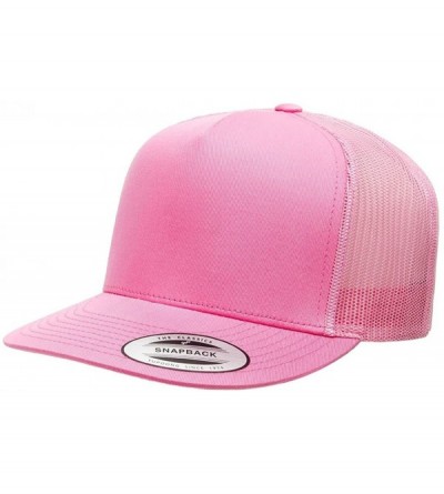 Baseball Caps Adjustable Snapback Classic Trucker Hat 6006 - Pink - C211G6M7Z0B $12.20