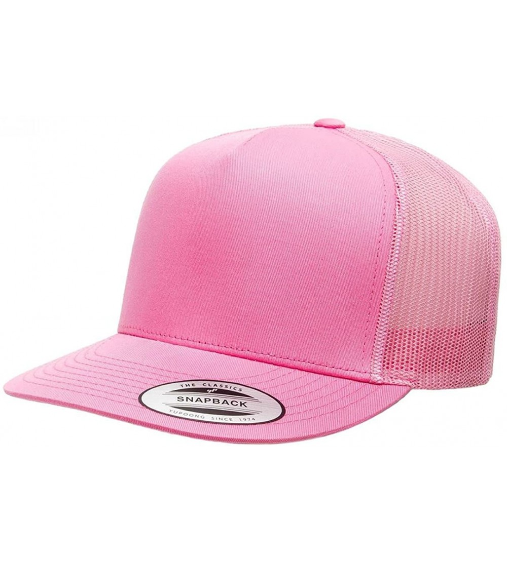 Baseball Caps Adjustable Snapback Classic Trucker Hat 6006 - Pink - C211G6M7Z0B $12.20