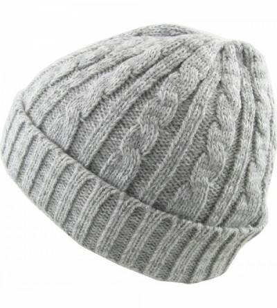 Skullies & Beanies Men Women Knit Winter Warmers Hat Daily Slouchy Hats Beanie Skull Cap - 1.8) Heather White - C7125FDWSOJ $...