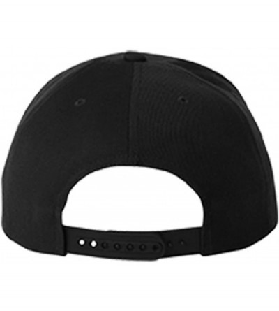 Baseball Caps Lacrosse Sports Style 4 Embroidered Flat Visor Snapback Hat Black - C7184U3YO97 $22.31