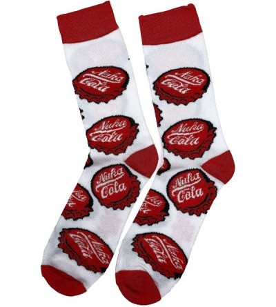 Baseball Caps Fallout Nuka Cola Baseball Cap- Crew Sock and Lanyard Gift Bundle - C718ZT88NW3 $13.71