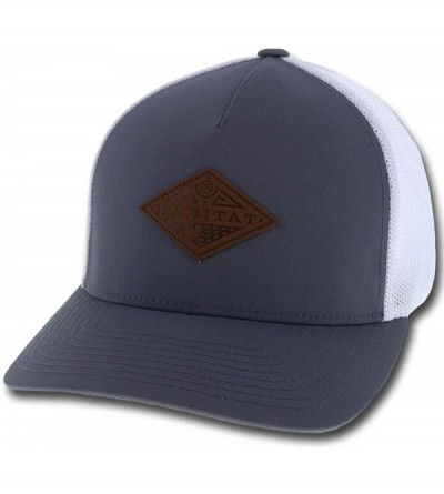 Baseball Caps Habitat Flexfit Style Hat - Gray/White - CX18Q02SDO8 $56.29