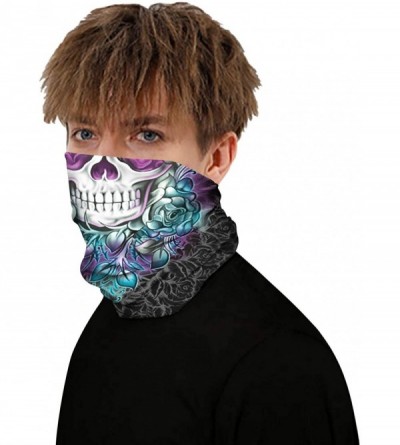 Balaclavas Face Bandana Ear Loops Face Rave Balaclava Scarf Neck Gaiters for Dust Wind UV Sun Motorcycle Mask Men and Women -...