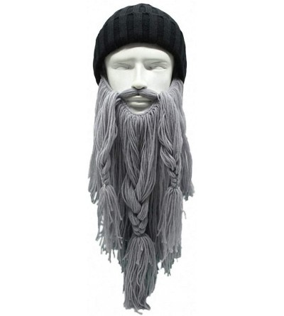 Skullies & Beanies Skullies Beanies Handmade Knitted Mustache - 12 - CW18LNCAHX8 $12.38