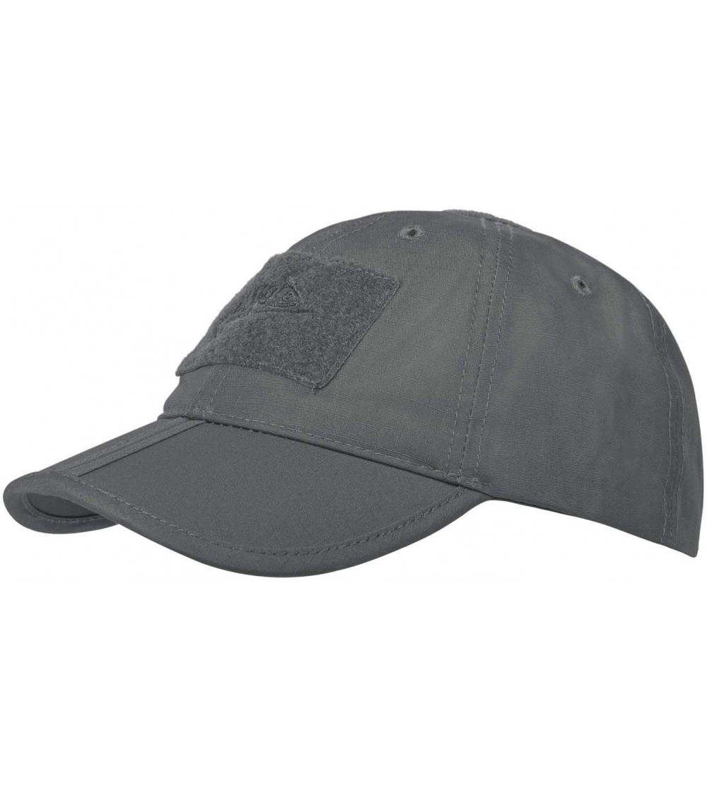 Baseball Caps Helikon Men's Tex Baseball Folding Cap Polycotton Ripstop- Shadow Grey- One Size - CS12O6LRV6Y $16.69