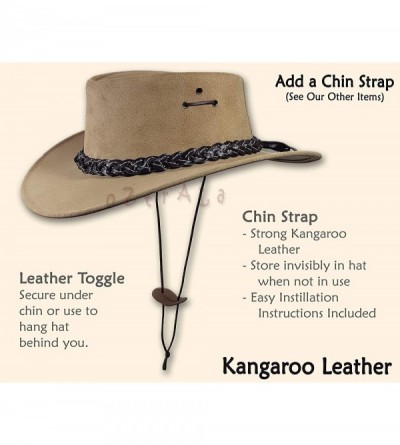 Fedoras Australian Wool Felt HAT Outback Vintage Fedora Men Leather Band Cowboy WH01 US - Black - CK19672XODN $47.49