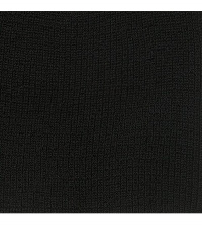 Skullies & Beanies Stretch Heavy Wool Military Beanie - Black - CA115EH8QQ1 $11.39