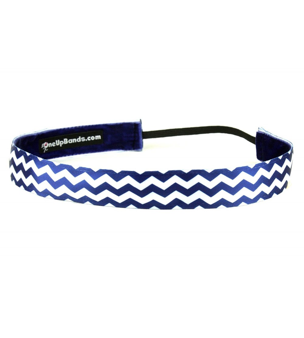 Headbands Women's Chevron Navy Blue One Size Fits Most - Navy Blue - CI11K9XCQTX $14.73