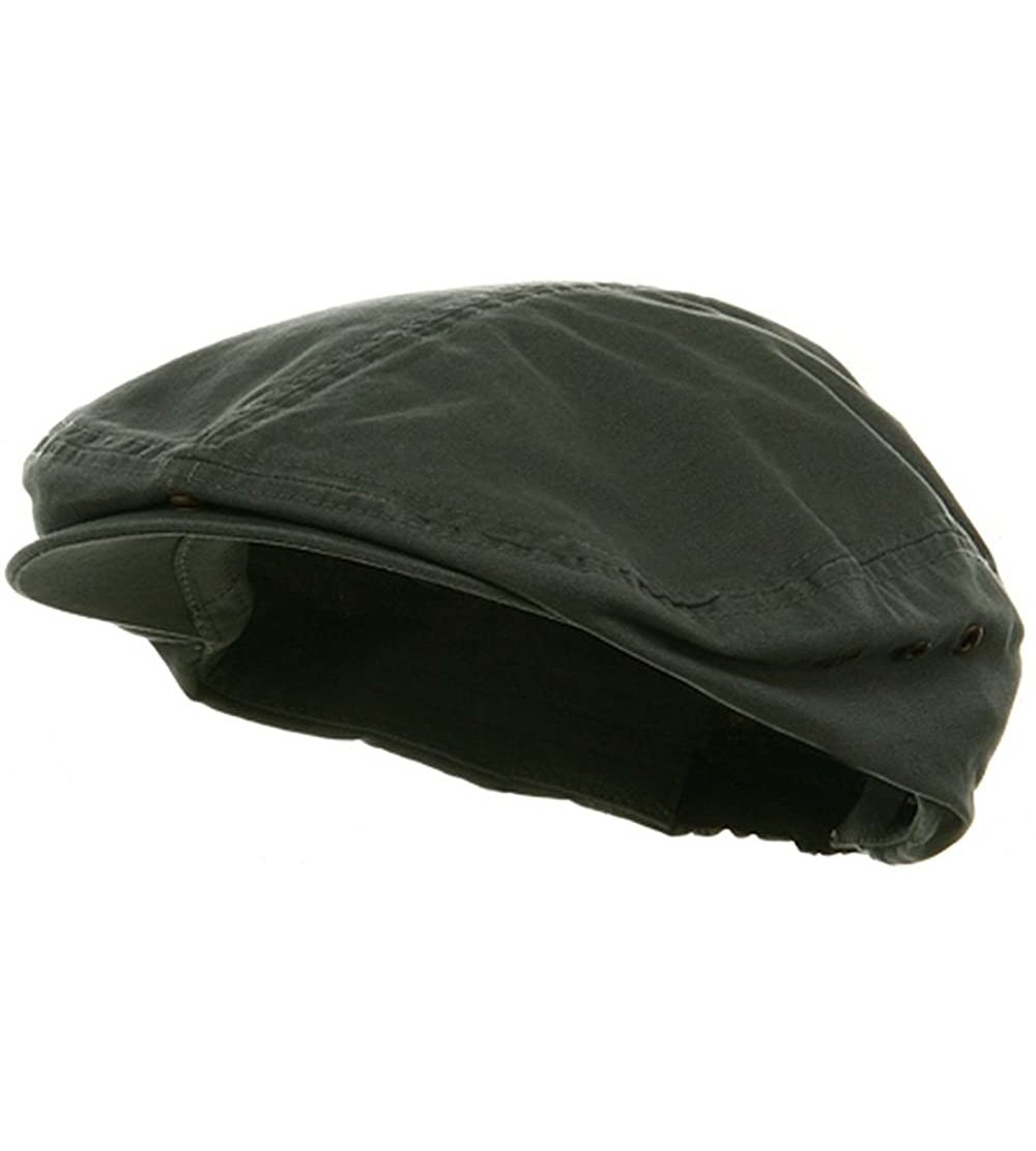 Newsboy Caps Washed Canvas Ivy Cap - Dark Grey - CG18GYLYX5R $23.99