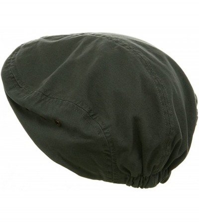 Newsboy Caps Washed Canvas Ivy Cap - Dark Grey - CG18GYLYX5R $23.99