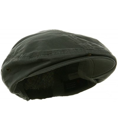 Newsboy Caps Washed Canvas Ivy Cap - Dark Grey - CG18GYLYX5R $23.99