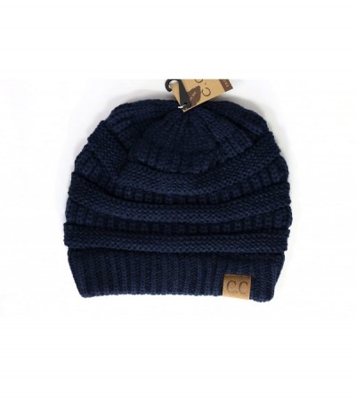 Skullies & Beanies Women's Classic CC Beanies - Navy - CU1859QINI3 $10.69