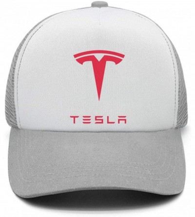 Baseball Caps Classic Tesla Car Baseball Hat for Mens Womens Trucker Cap - Tesla-13 - CP18LG8A3E0 $35.71
