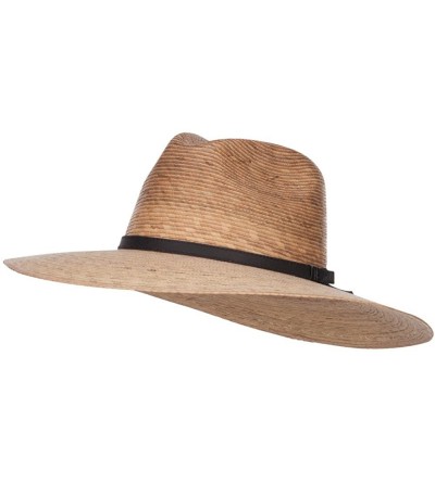 Sun Hats Men's Palm Braid Safari Hat - Dk Palm - CU12ENSD1IT $90.98