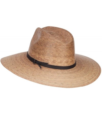 Sun Hats Men's Palm Braid Safari Hat - Dk Palm - CU12ENSD1IT $32.05