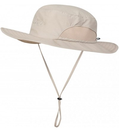Sun Hats Outdoor Bucket Boonie UV Protecting Sun Hat - Khaki2 - CG185A7WLXM $21.33