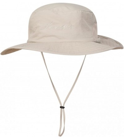 Sun Hats Outdoor Bucket Boonie UV Protecting Sun Hat - Khaki2 - CG185A7WLXM $12.35