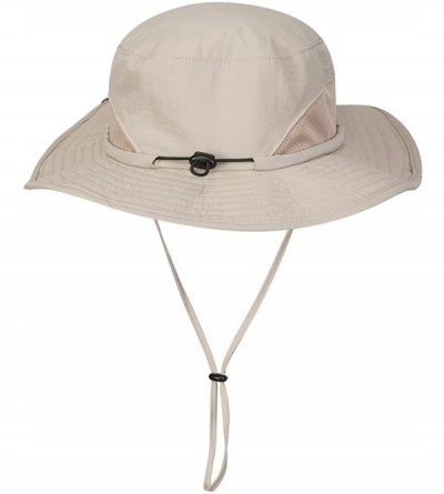 Sun Hats Outdoor Bucket Boonie UV Protecting Sun Hat - Khaki2 - CG185A7WLXM $12.35