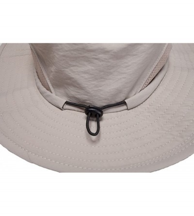 Sun Hats Outdoor Bucket Boonie UV Protecting Sun Hat - Khaki2 - CG185A7WLXM $12.35