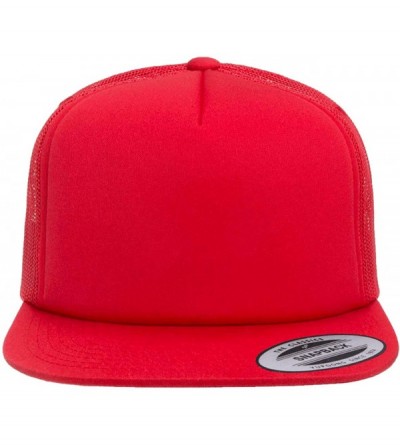 Baseball Caps Foam Trucker Snapback - Red - CL11VNHBOVF $12.46