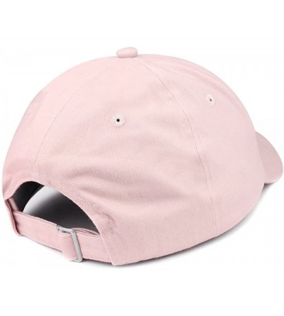 Baseball Caps Ohio State Embroidered Unstructured Cotton Dad Hat - Light Pink - CB18SDCSTA5 $33.34