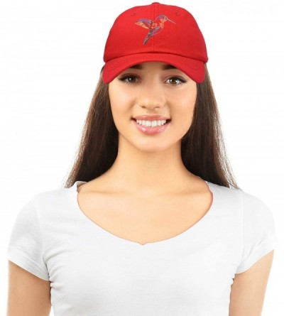 Baseball Caps Hummingbird Hat Baseball Cap Mom Nature Wildlife Birdwatcher Gift - Red - CT18SN0GLI5 $13.84