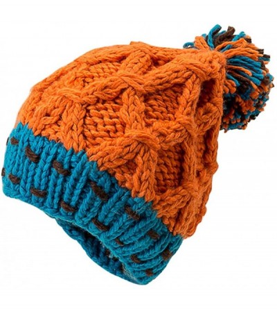 Skullies & Beanies Patchwork Beanies Slouchy Comfortable - Blue - C5192SDO9RL $10.41