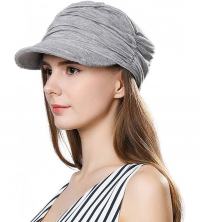 Newsboy Caps Packable Beret Newsboy Cap for Women Spring Summer Winter Gatsby Visor Hat 55-59 cm - 1085-grey - CO196QXAL9N $1...