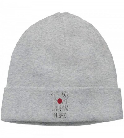 Skullies & Beanies Soft Knitting Hat for Men Women- We All Float Down Here Skull Cap - Gray - CJ18L755W0K $16.91