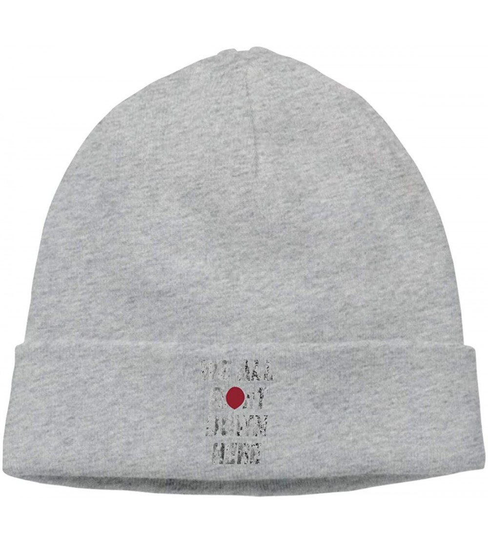 Skullies & Beanies Soft Knitting Hat for Men Women- We All Float Down Here Skull Cap - Gray - CJ18L755W0K $16.91