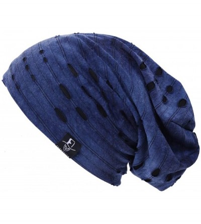 Skullies & Beanies Men Summer Beanie Long Slouchy Thin Lightweight Skull Cap B011h - B090b-navy - CG18UEGNQOT $15.67