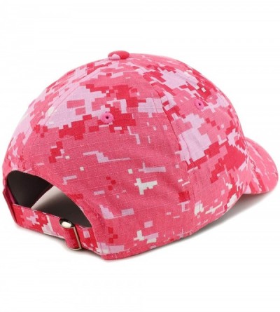 Baseball Caps The Future is Female Embroidered Low Profile Adjustable Cap Dad Hat - Pink Digital Camo - C118TWKQGDQ $21.68