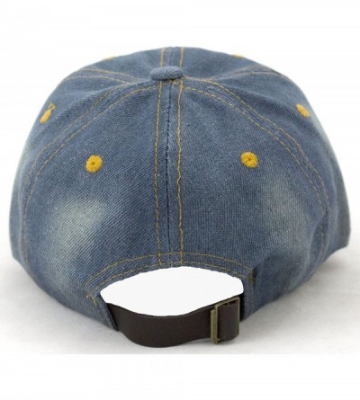 Baseball Caps Hope Studded Rhinestone Denim Cap - C6129SJBUSV $16.64