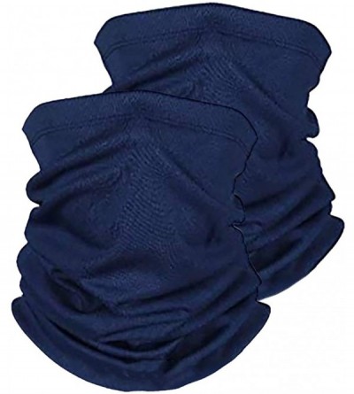 Balaclavas Unisex Seamless Neck Gaiters Bandanas - Dust Proof UV Protection Bandana Balaclava for Sport&Outdoor - Navy - C019...