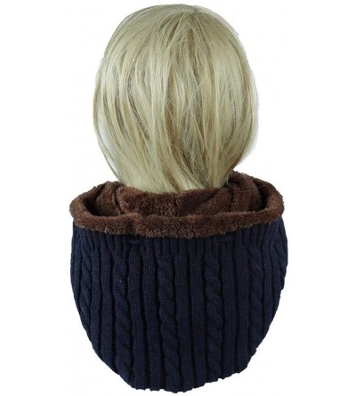 Balaclavas Warmer Balaclava Knit Thicken Fleece Lined Hat Windproof Winter Outdoor Ski Neck Warmer - Style 1-dark Blue - C118...