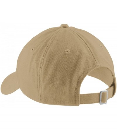 Baseball Caps Brushed Twill Low Profile Cap in - Khaki - CW11VQ4RMO3 $10.28