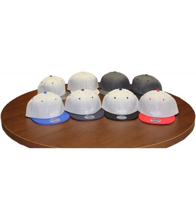 Baseball Caps Custom Snapback Hat Otto Embroidered Your Own Text Flatbill Bill Snapback - Black/Red Bill - CG187D9ERIR $49.33