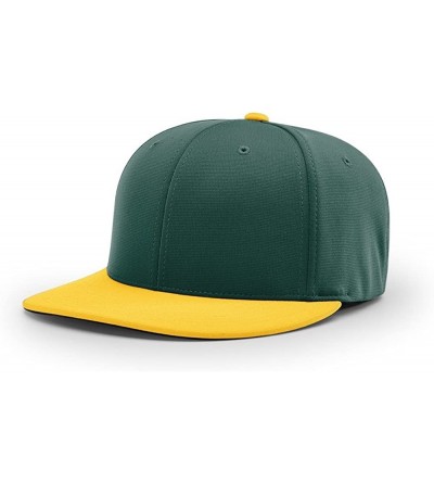 Baseball Caps PTS 20 PTS20 Pulse R-Flex FIT Baseball HAT Ball Cap - Dark Green/Gold - CB186XRR5Y6 $21.50