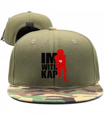 Baseball Caps ImWithKap Flat-Brim Baseball Caps Unisex Adjustable Hat - Imwithkap-7 - CE18GGUEUCA $18.64