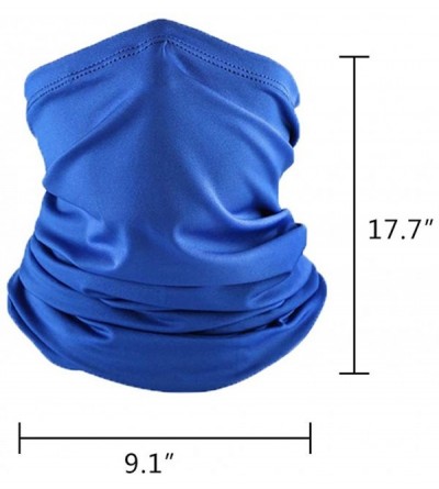 Balaclavas Seamless Face Mask Neck Gaiter Scarf Sun UV Protection Dust Wind Bandana Balaclava Headwear for Men Women - C3197T...