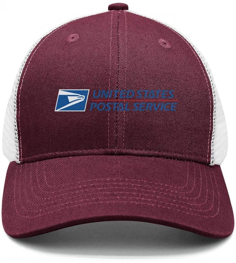 Baseball Caps Mens Womens Fashion Adjustable Sun Baseball Hat for Men Trucker Cap for Women - Maroon-7 - C418NL5QR2G $16.59