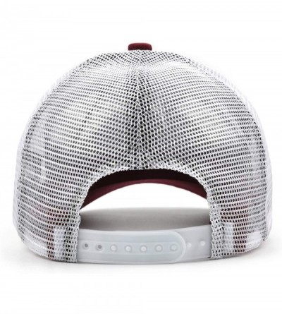 Baseball Caps Mens Womens Fashion Adjustable Sun Baseball Hat for Men Trucker Cap for Women - Maroon-7 - C418NL5QR2G $16.59