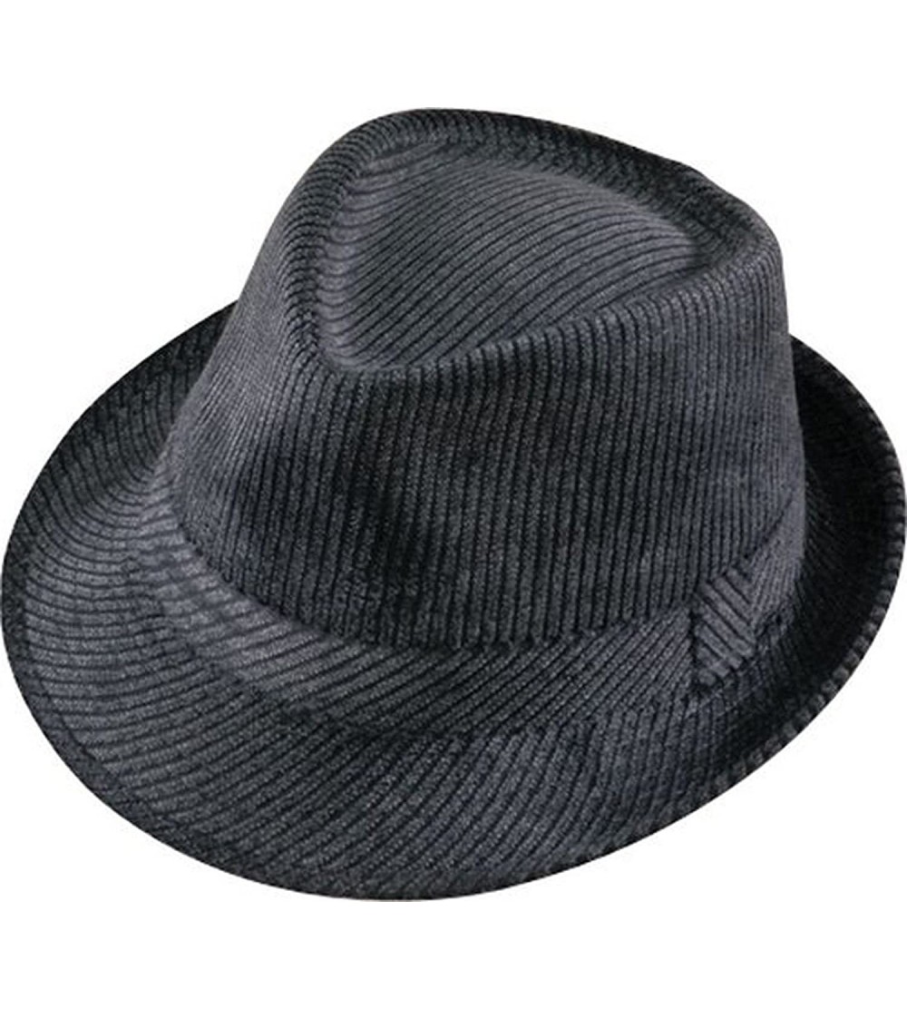 Fedoras Men's Fedora - Black - CM11H4IMVQ9 $31.52