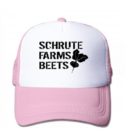 Skullies & Beanies Cap Schrute Farms Beets Adjustable Hats - Pink - C5186NYD37A $15.02