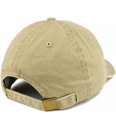 Baseball Caps EST 1960 Embroidered - 60th Birthday Gift Pigment Dyed Washed Cap - Khaki - C8180QXX4HZ $17.60