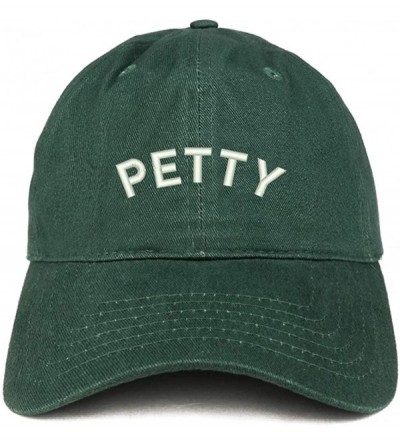 Baseball Caps Petty Embroidered Soft Crown 100% Brushed Cotton Cap - Hunter - CC18SO0D6WN $33.46