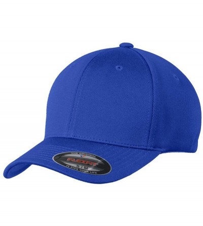 Baseball Caps Men's Flexfit Cool & Dry Poly Block Mesh Cap - Black - CJ11QDSNEHV $20.13