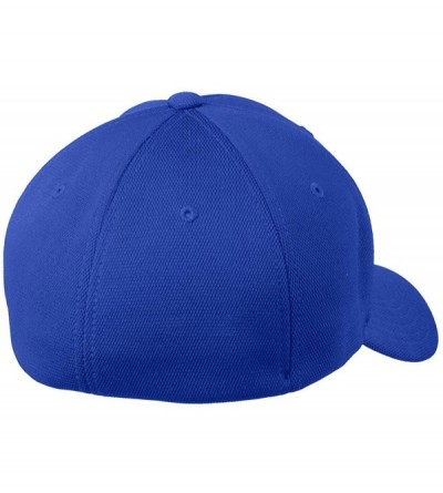 Baseball Caps Men's Flexfit Cool & Dry Poly Block Mesh Cap - Black - CJ11QDSNEHV $20.13