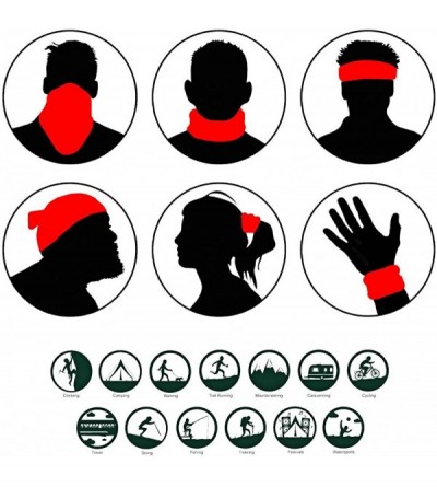 Balaclavas Unisex Seamless Bandana Face Masks- USA Flag Print Multifunction Magic Scarf Headband Balaclava for Outdoors - E -...